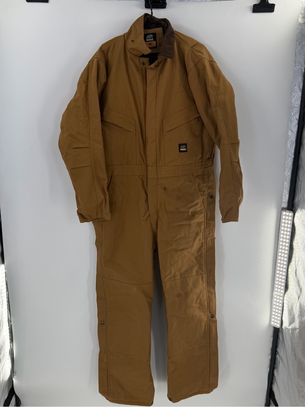 Berne Workwear Insulated Coverall in Brown/Tan